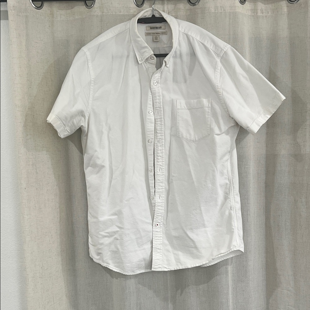 Goodfellow & Co White Casual Button Down Shirt